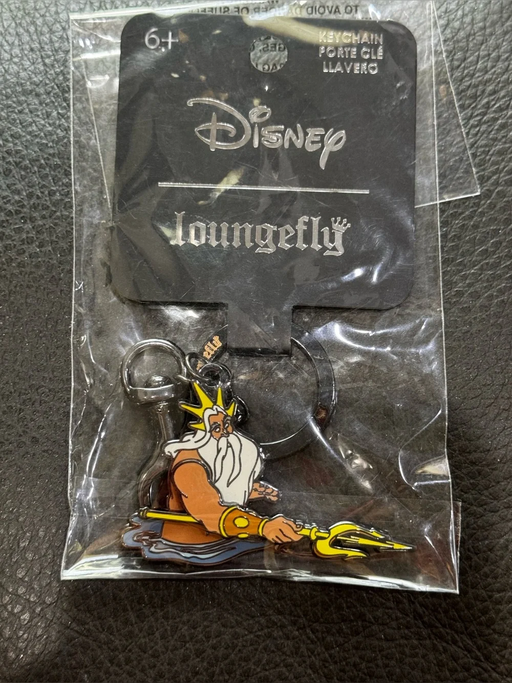 NWT Loungefly Disney The Little Mermaid King triton keychain